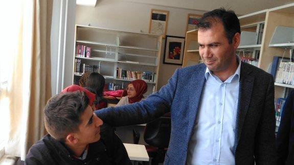 İlçe Milli Eğitim Müdürümüz Mustafa ALKAN ve Milli Eğitim Şube Müdürü Şahin KARTAL Koç Anadolu Lisesini ziyaret etti.