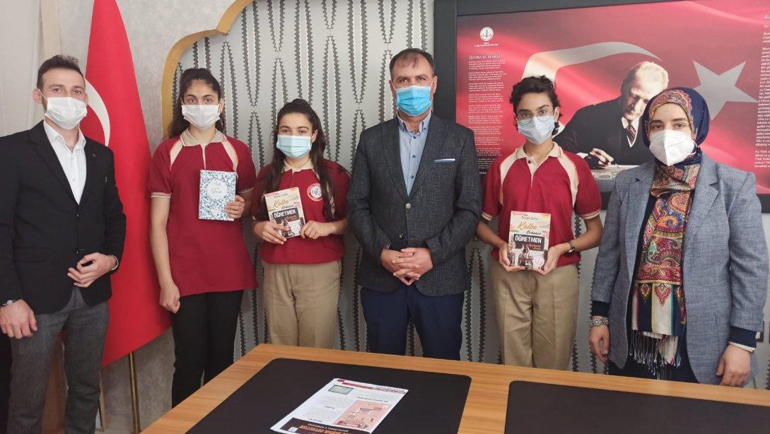 Kangal Anadolu Lisesi Öğrenci ve Öğretmenleri İlçe Milli Eğitim Müdürümüz Mustafa Alkan'ı Ziyaret Etti.