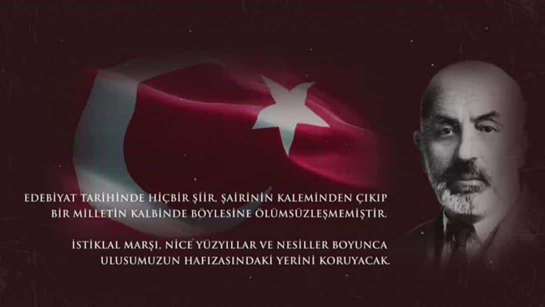 İstiklal Marşı'mızın kabulünün 101. yıl dönümünde, Milli Şairimiz Mehmet Akif Ersoy'u rahmet, minnet ve saygıyla anıyoruz.